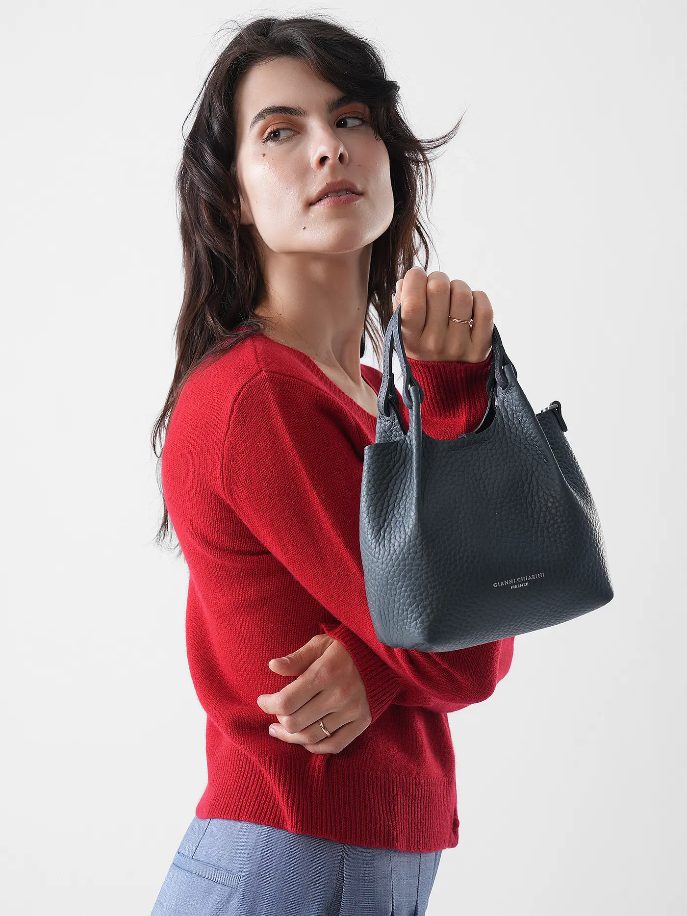 GIANNI CHIARINI | Ledertasche - Hobo Bag DUA Small | 